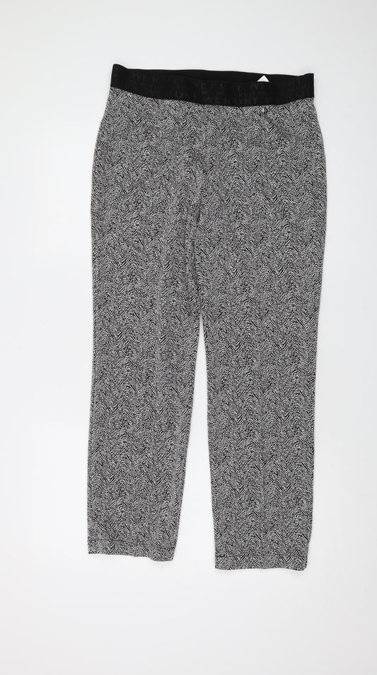 Womens UK Size 14 Gerry Weber Regular Fit  Black Trousers