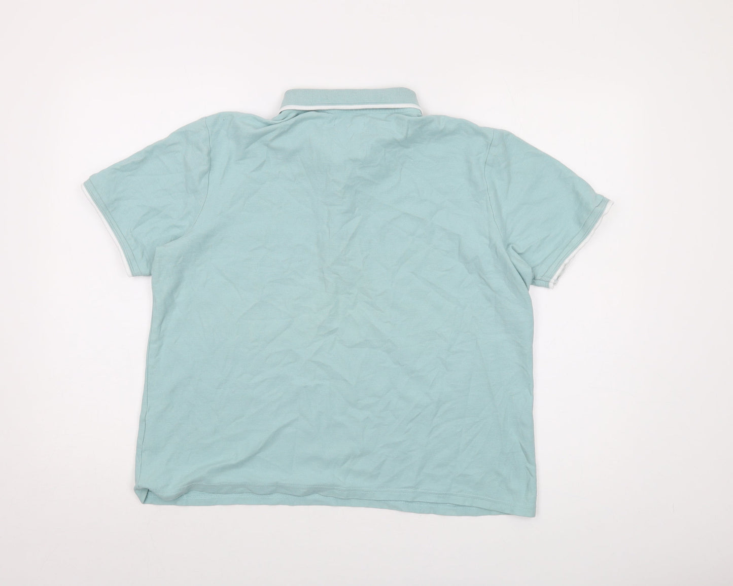 Womens UK Size 16 ARISTA Green Basic Polo