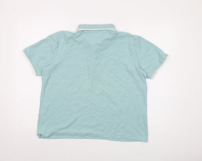 Womens UK Size 16 ARISTA Green Basic Polo