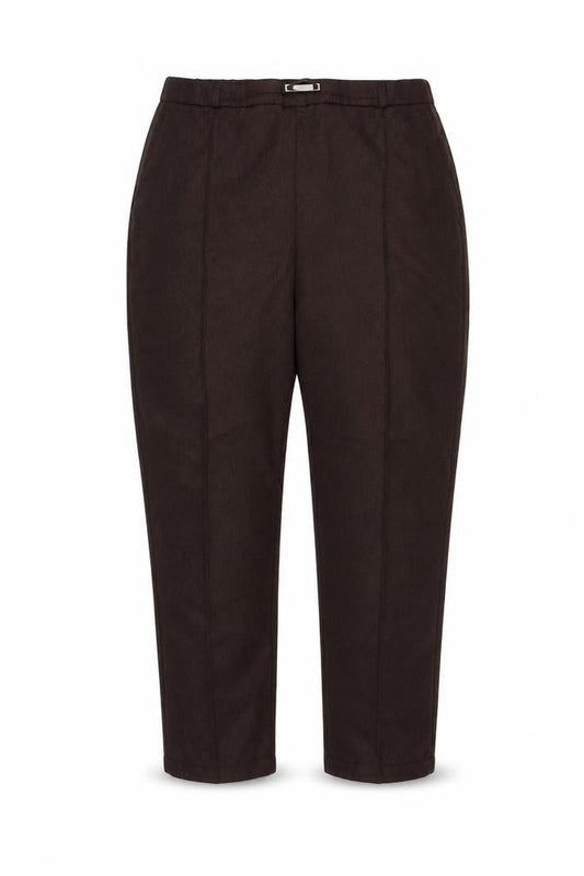 EWM Womens Brown Polyester Trousers Size 20 L25 in Regular