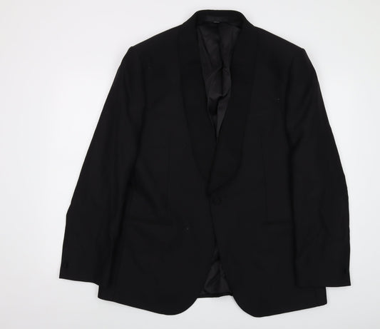 Mens UK Size 42 Marks and Spencer Regular Black Suit Jacket