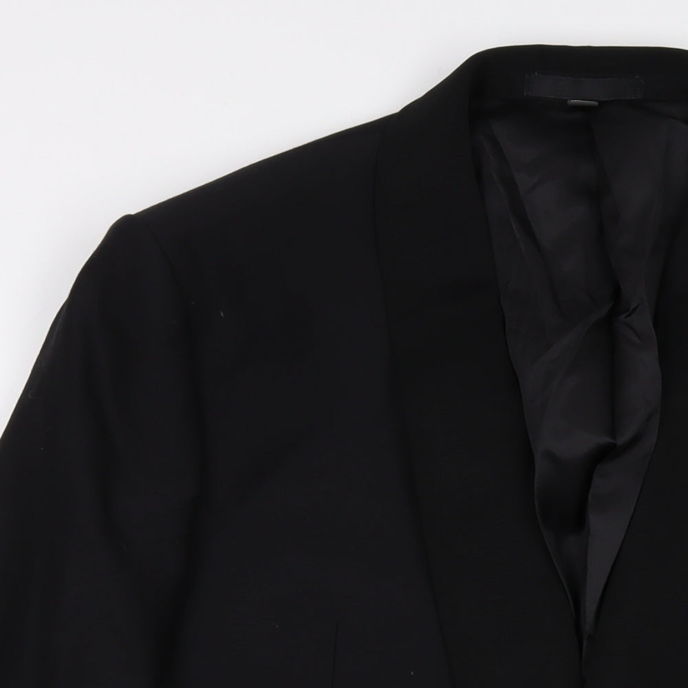 Mens UK Size 42 Marks and Spencer Regular Black Suit Jacket