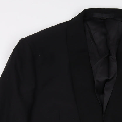 Mens UK Size 42 Marks and Spencer Regular Black Suit Jacket