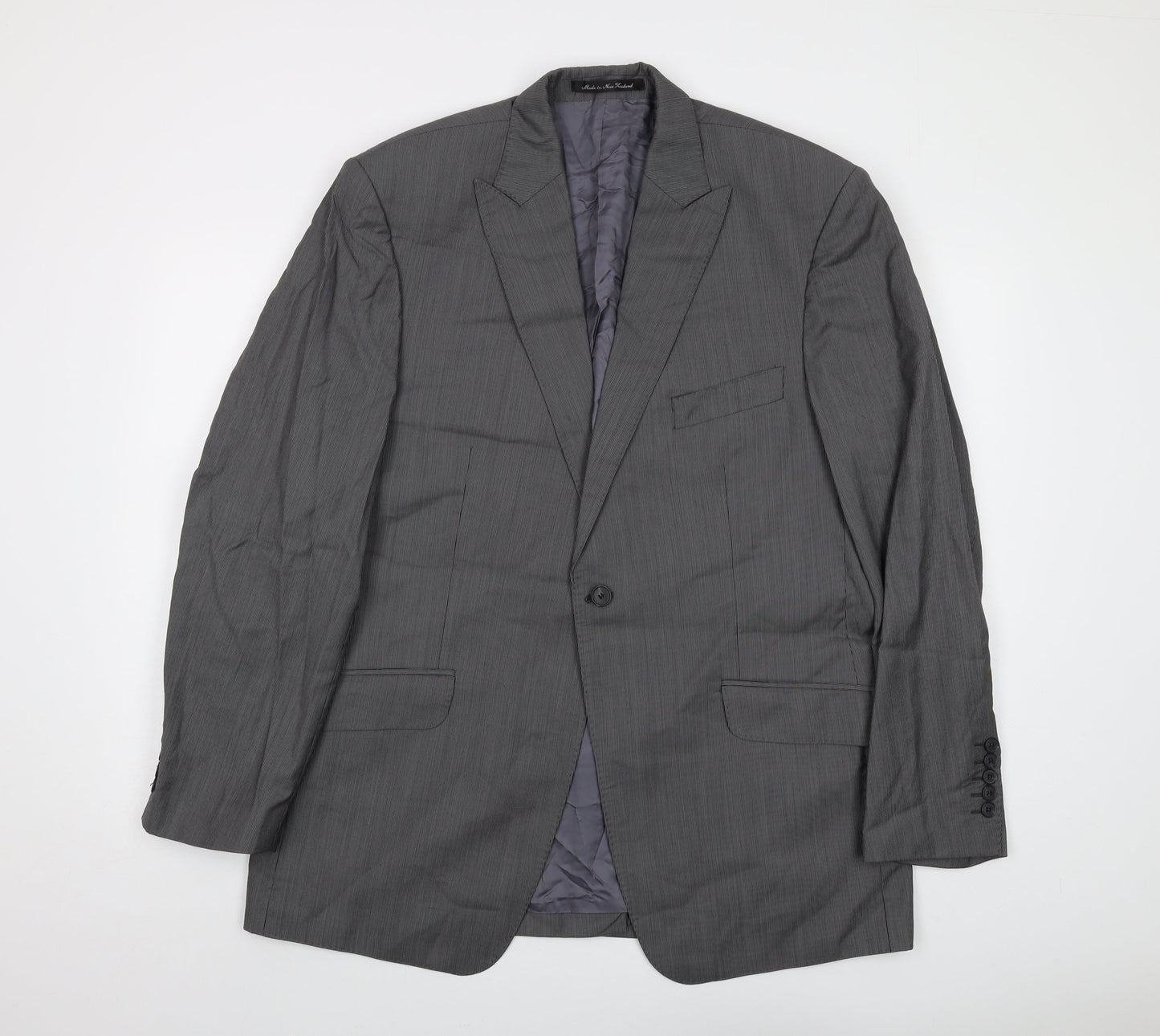 Mens UK Size 44 Reda Regular Grey Suit Jacket