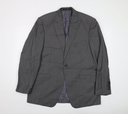 Mens UK Size 44 Reda Regular Grey Suit Jacket