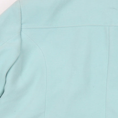 Damart Womens Green Jacket Size 12 Button