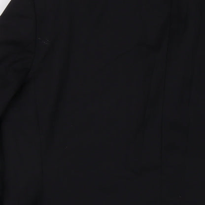 Mens UK Size 46 Reda Regular Black Suit Jacket