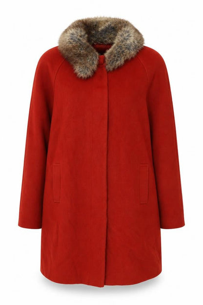 Womens UK Size 18 Dickins & Jones Red Overcoat