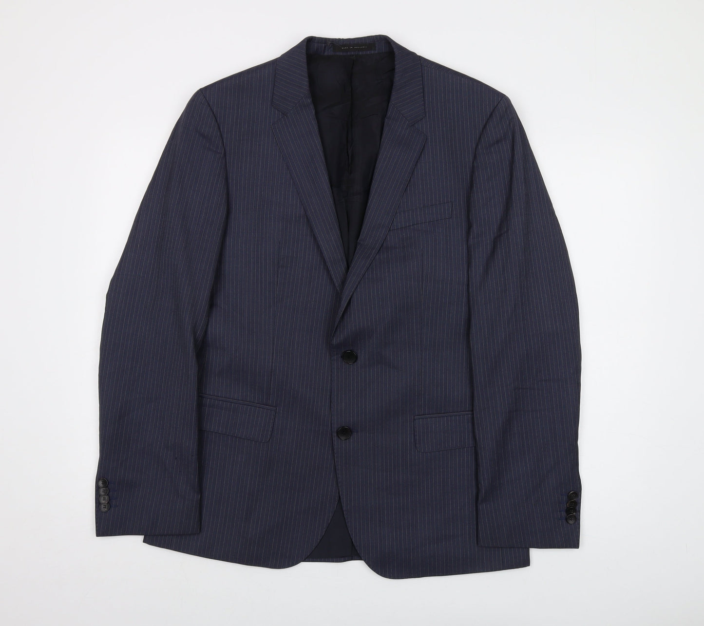 Mens UK Size 42 Boss Regular Blue Suit Jacket