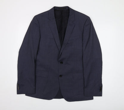 Mens UK Size 42 Boss Regular Blue Suit Jacket
