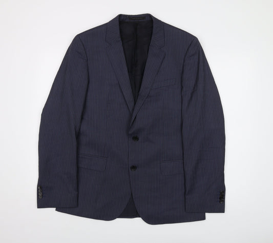 Mens UK Size 42 Boss Regular Blue Suit Jacket