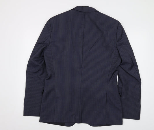 Mens UK Size 42 Boss Regular Blue Suit Jacket