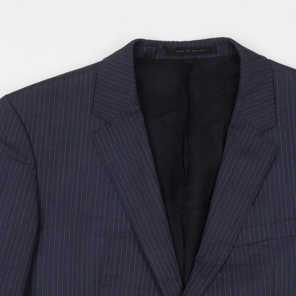 Mens UK Size 42 Boss Regular Blue Suit Jacket