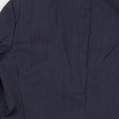 Mens UK Size 42 Boss Regular Blue Suit Jacket