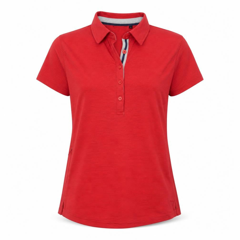 Womens UK Size 12 Rohan Red Basic Polo