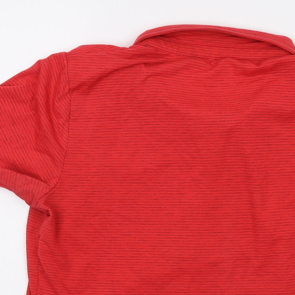 Womens UK Size 12 Rohan Red Basic Polo