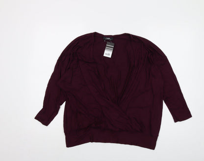 Womens UK Size 16 Wallis Purple Basic Blouse