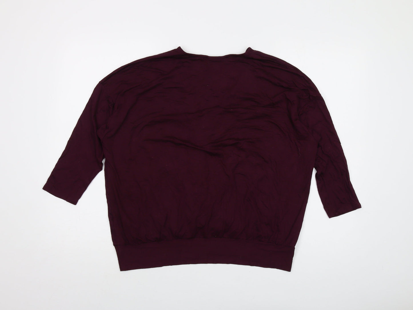 Womens UK Size 16 Wallis Purple Basic Blouse