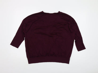 Womens UK Size 16 Wallis Purple Basic Blouse