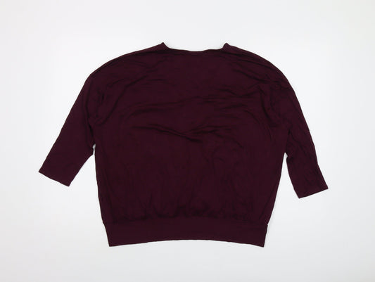 Womens UK Size 16 Wallis Purple Basic Blouse