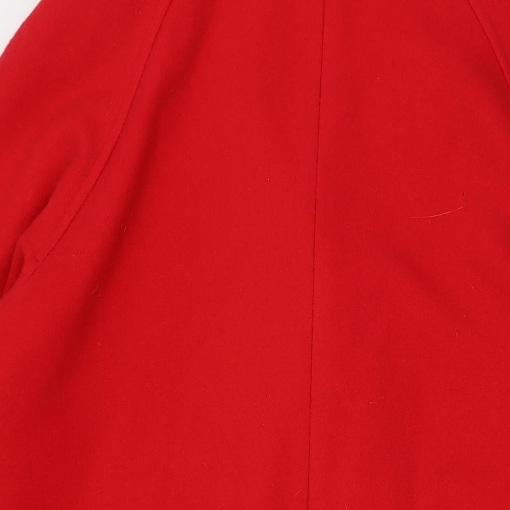Womens UK Size 16 Classic Red Overcoat