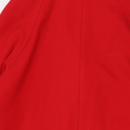 Womens UK Size 16 Classic Red Overcoat