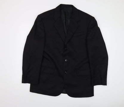 Mens UK Size 40 Hugo James Regular Black Suit Jacket