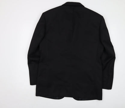 Mens UK Size 40 Hugo James Regular Black Suit Jacket