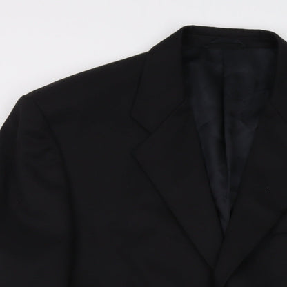 Mens UK Size 40 Hugo James Regular Black Suit Jacket