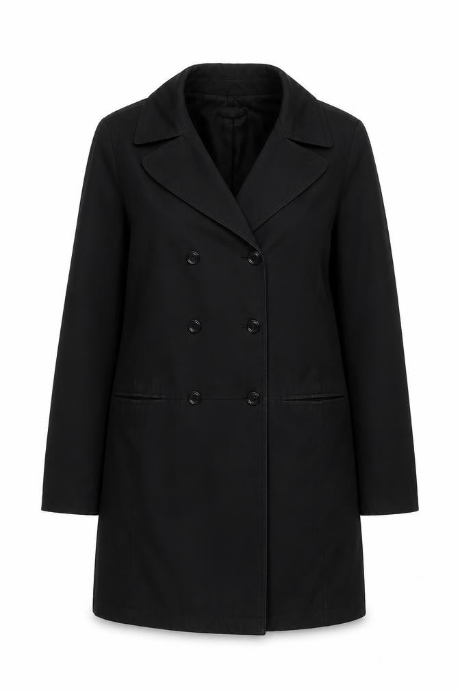 Womens UK Size M Gap Black Overcoat