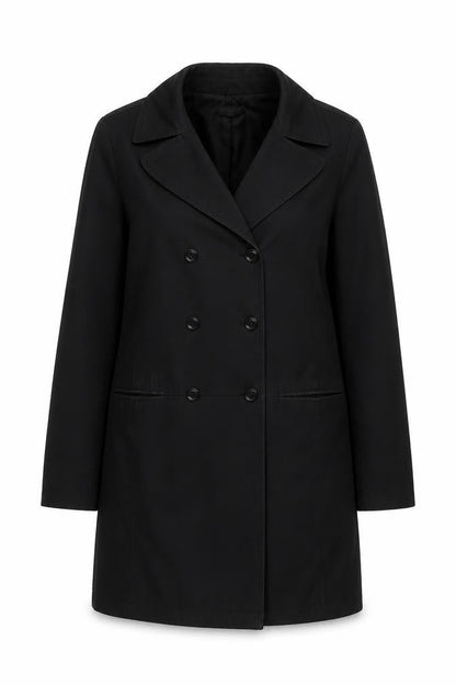 Womens UK Size M Gap Black Overcoat