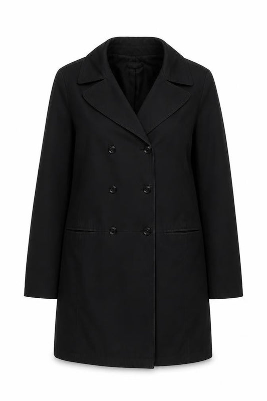 Womens UK Size M Gap Black Overcoat