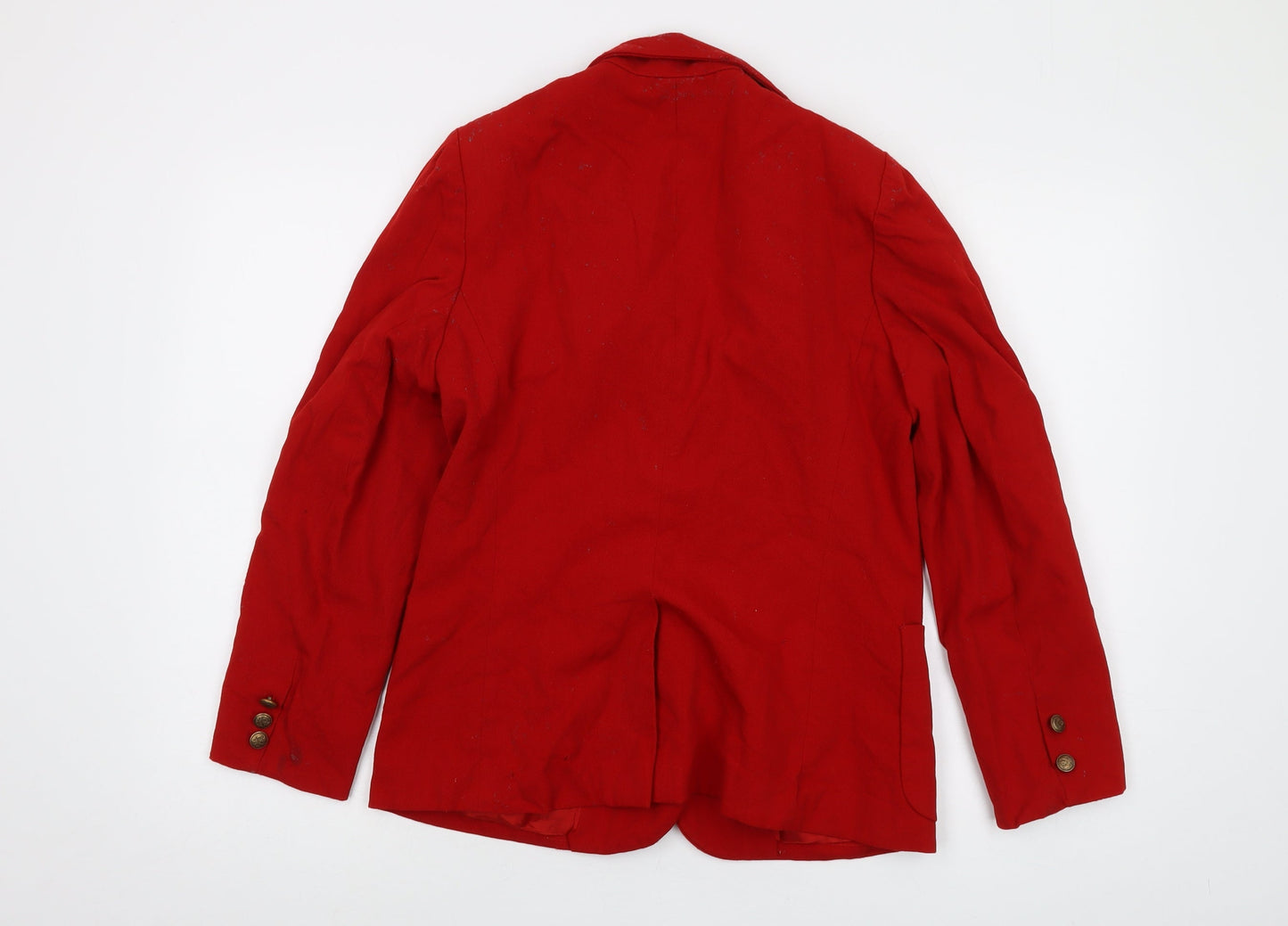 John Meyer Womens Red Jacket Size 12 Button