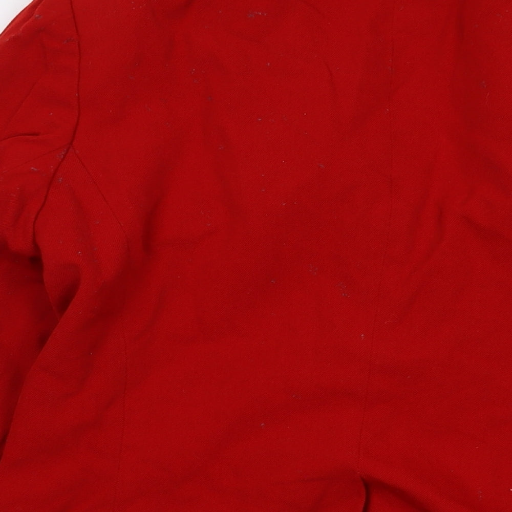 John Meyer Womens Red Jacket Size 12 Button