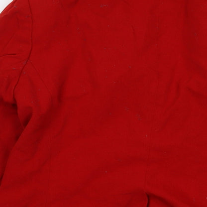 John Meyer Womens Red Jacket Size 12 Button