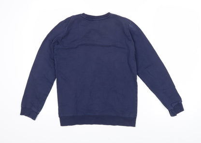 Indigo Girls Blue Cotton Pullover Sweatshirt Size 11-12 Years Pullover