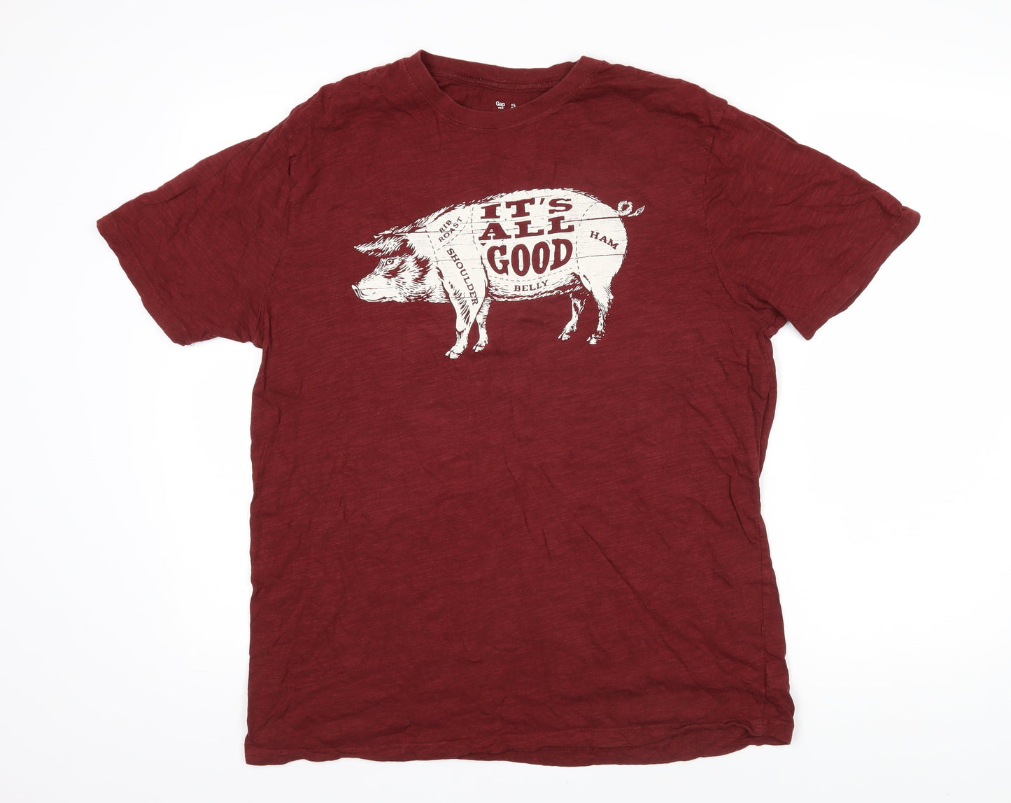 Mens UK Size L Gap Brown  T-Shirt