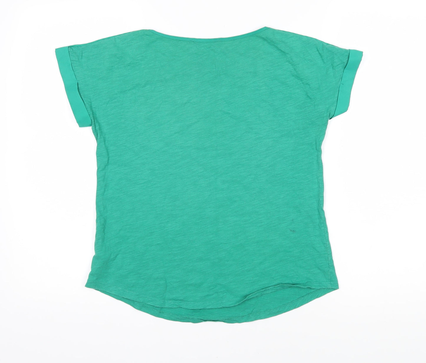 Womens UK Size XS Oasis Green Basic T-Shirt