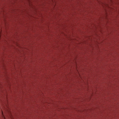 Santa Barbara Mens Brown Houndstooth Cotton Polo Size 2XL Collared Button