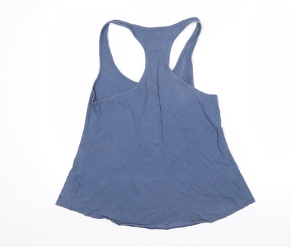 Golden Breed Womens Blue Cotton Basic T-Shirt Size S Scoop Neck