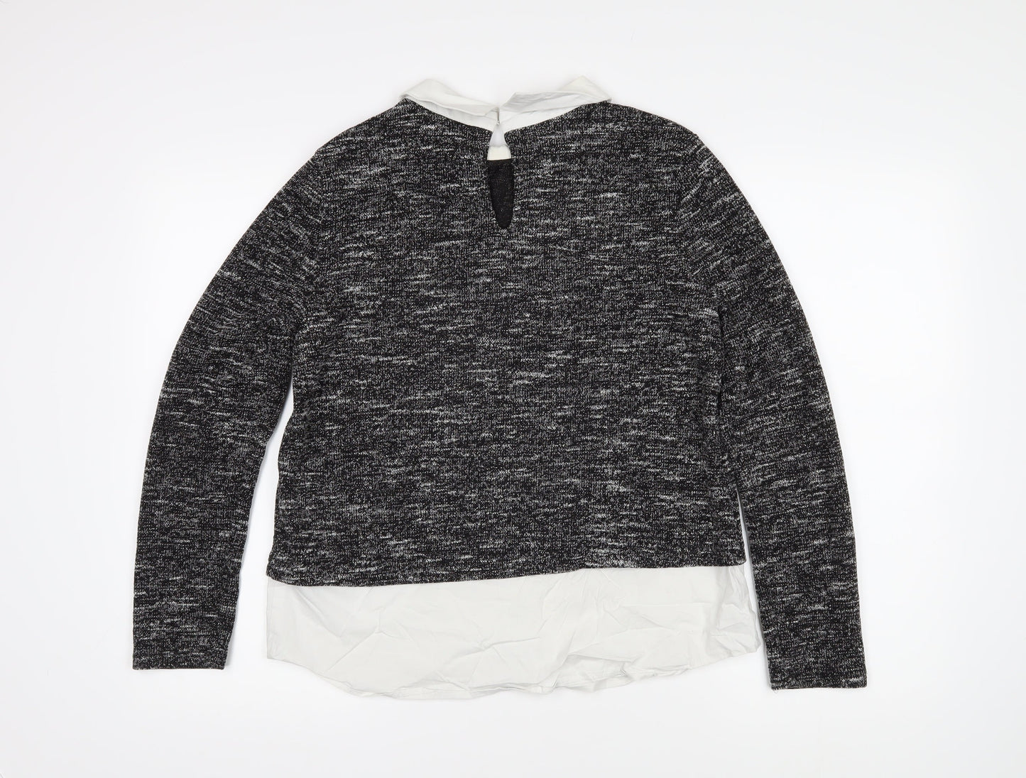 Womens UK Size M Oasis Black Pullover Jumper