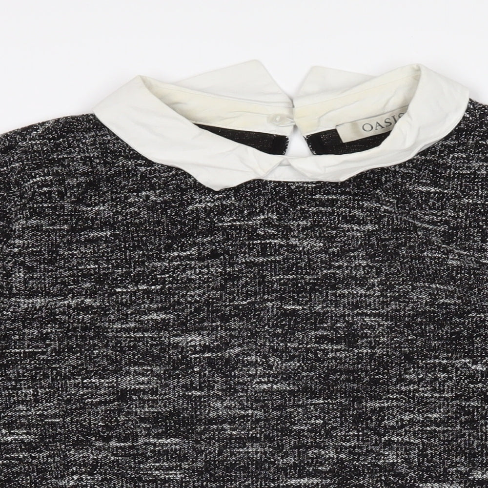 Womens UK Size M Oasis Black Pullover Jumper