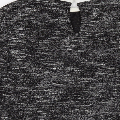 Womens UK Size M Oasis Black Pullover Jumper