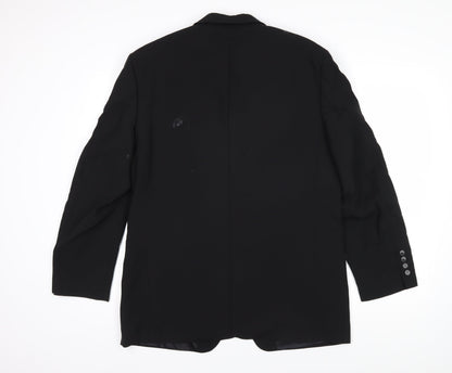 Mens UK Size 40 Hugo James Regular Black Suit Jacket