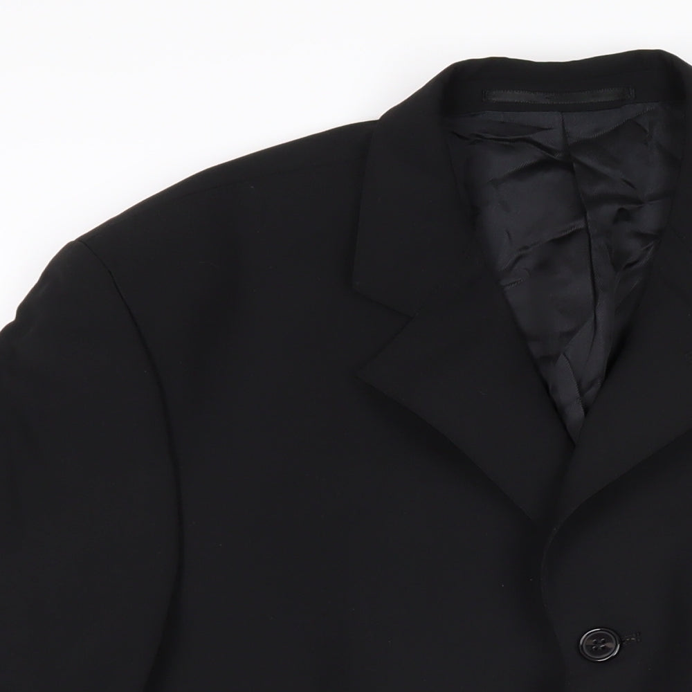 Mens UK Size 40 Hugo James Regular Black Suit Jacket