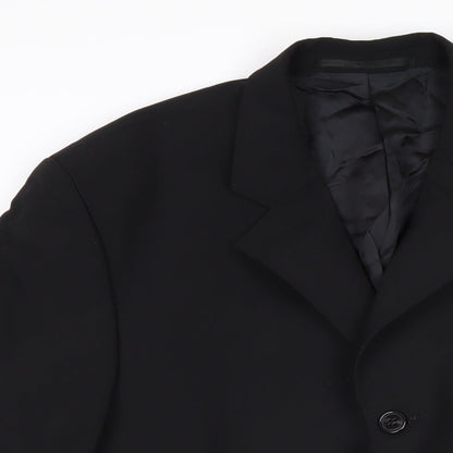 Mens UK Size 40 Hugo James Regular Black Suit Jacket