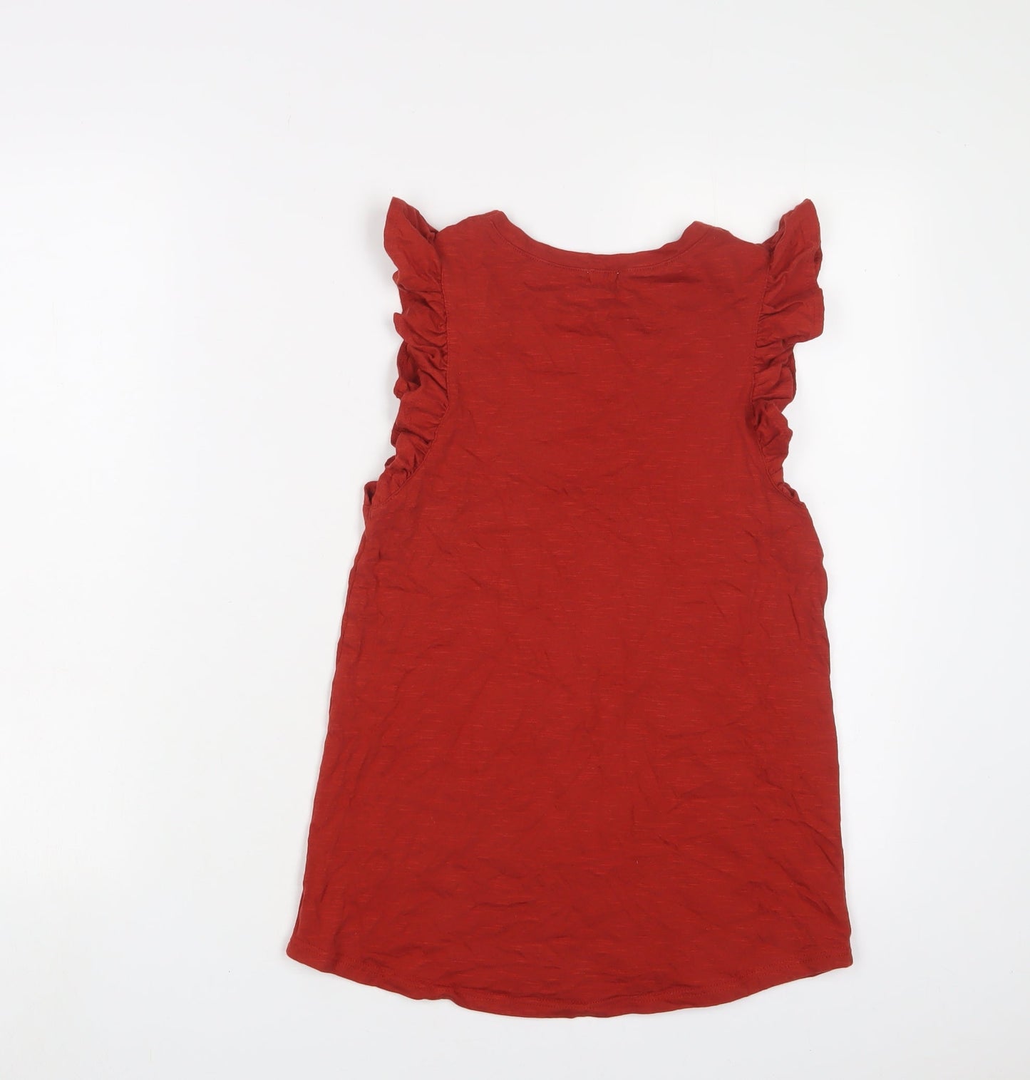 Womens UK Size 8 River Island Red Basic Tank