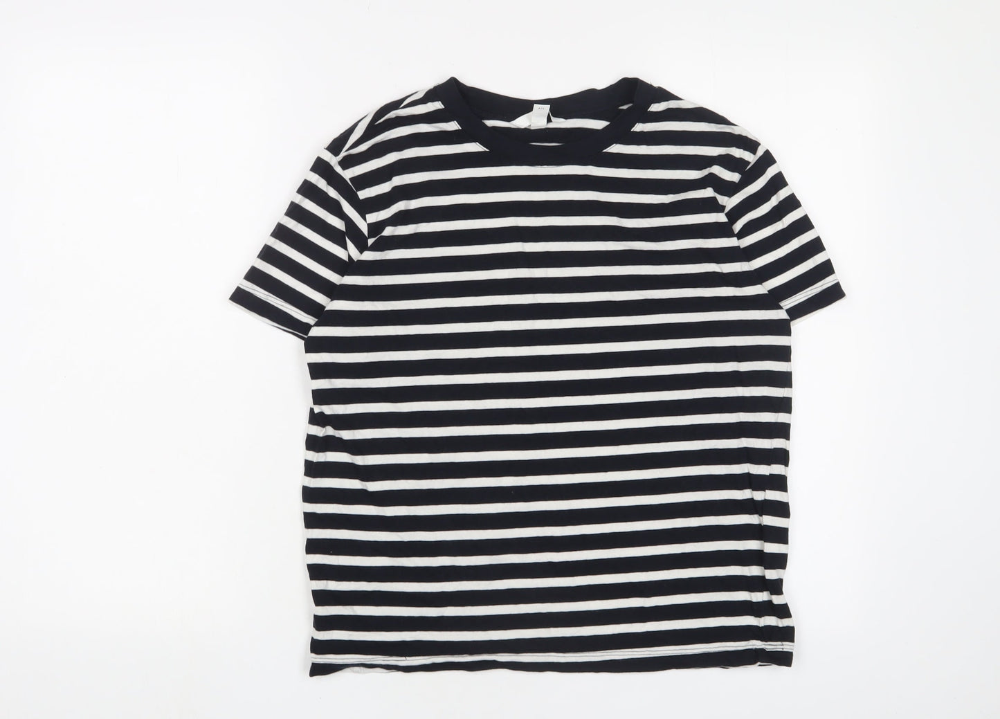 Womens UK Size S H&M Blue Basic T-Shirt