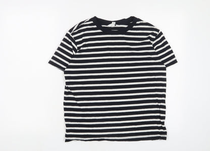 Womens UK Size S H&M Blue Basic T-Shirt