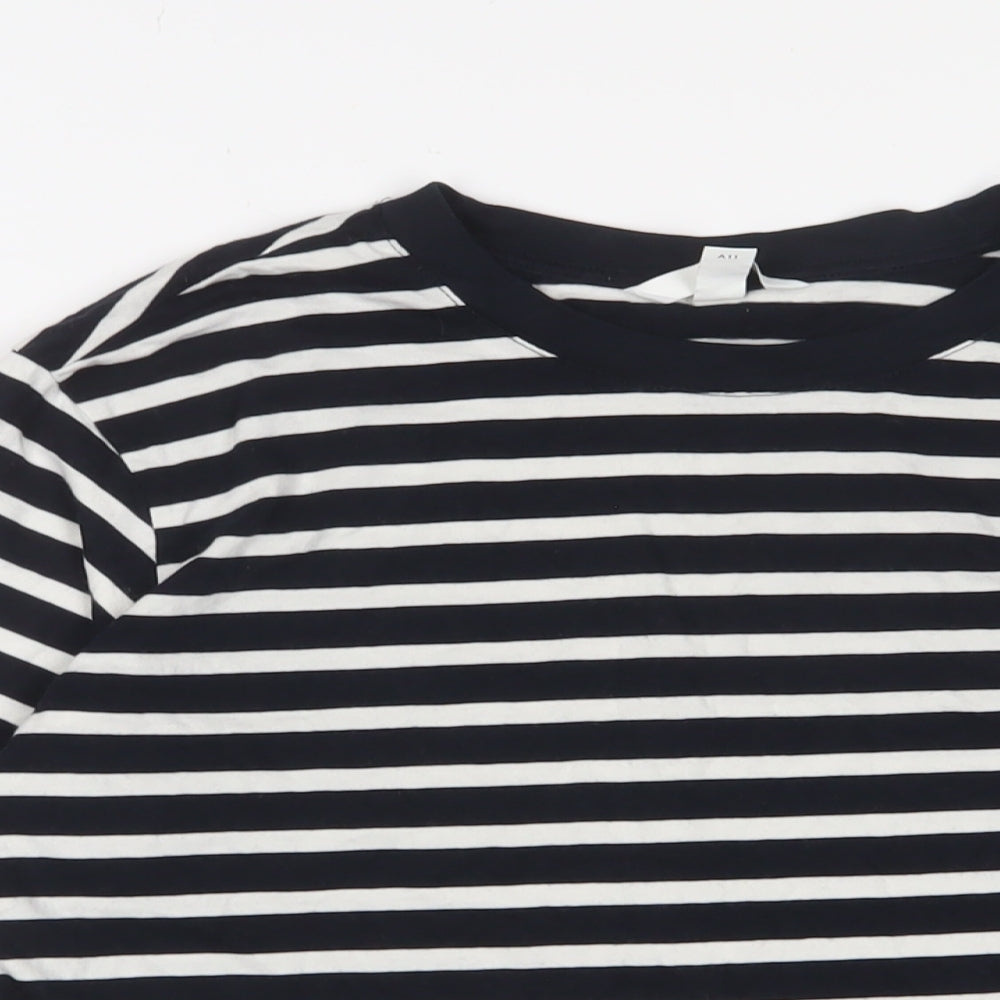 Womens UK Size S H&M Blue Basic T-Shirt